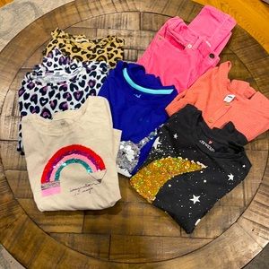 SOLD Girls 7 Piece Bundle of Crewcuts, Gap, Old Navy, Cat & Jack - Size L/12